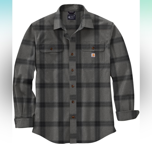 Carhartt Men's Loose Fit Heavyweight Flannel Plaid Shirt - XXLT - Picture 1 of 1